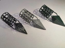 Кормушка Vikfish сербская пуля D25, 90 гр. леска, водоросли