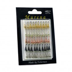 Мормышка особая  уралка с ушком диам.3/1 с фосфор пяткой набор уп.50шт