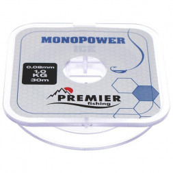 Леска Primier Fishing Monopower Ice Clear Nylon 0.30мм 30м