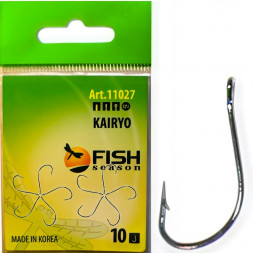 Крючок FISH SEASON Kairyo han-sure-ring №1 BN 10шт 11027-01F