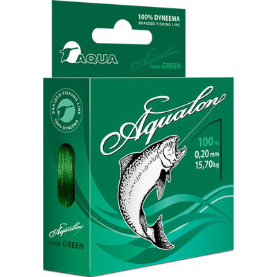 Леска плетеная AQUA Aqualon Dark-Green 0.14 100м