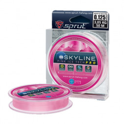 Леска Sprut Skyline Fluorocarbon Composition IceTech PRO Pink 0.205 50м