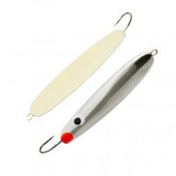 Блесна Пирс "Судаковая" 1К зимняя со светонакопителем и глазком 5,5г никель