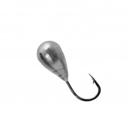 Мормышка вольфрамовая Lumicom Капля с отверстием Ф5 никель