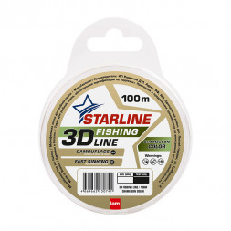 Леска IAM 3D Fishing Line 100m, диаметр 0,37 мм Хамелеон